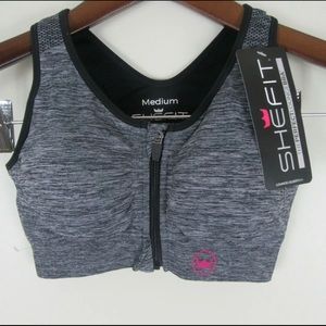 NWT SHEFIT black THE PERFECT LOUNGE BRA Medium